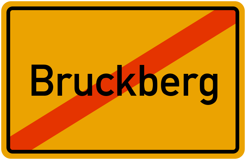Ortsschild Bruckberg