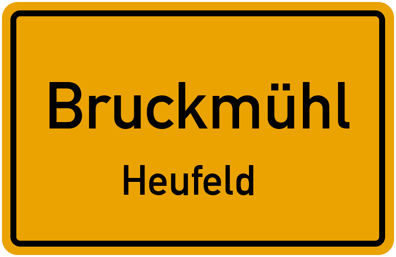 Ortsschild Bruckmühl