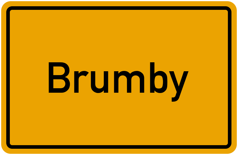 Ortsschild Brumby