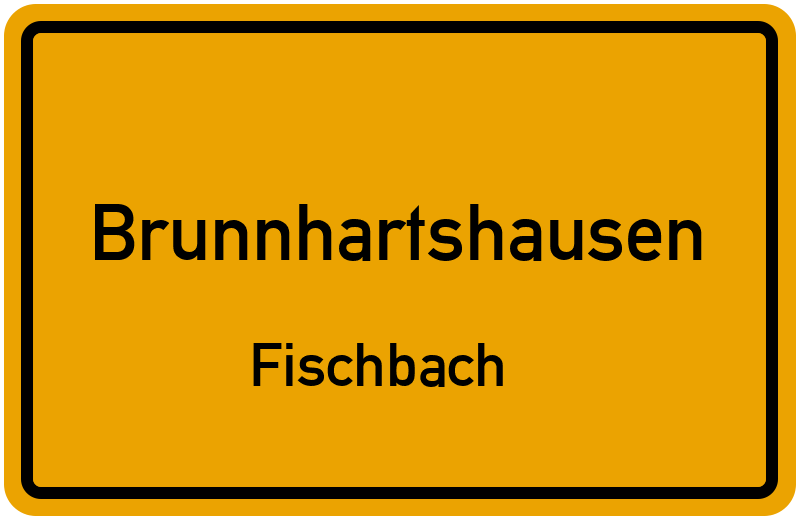 Ortsschild Brunnhartshausen