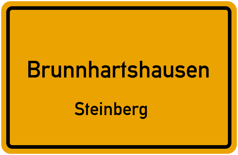 Ortsschild Brunnhartshausen