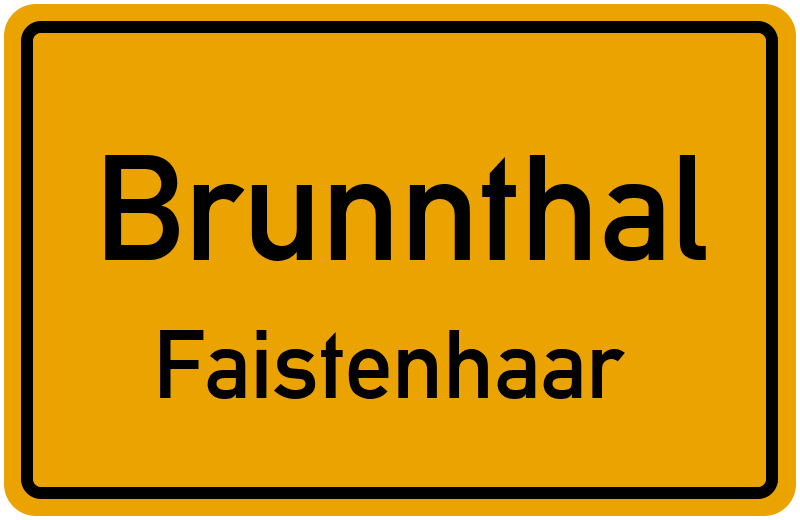 Ortsschild Brunnthal