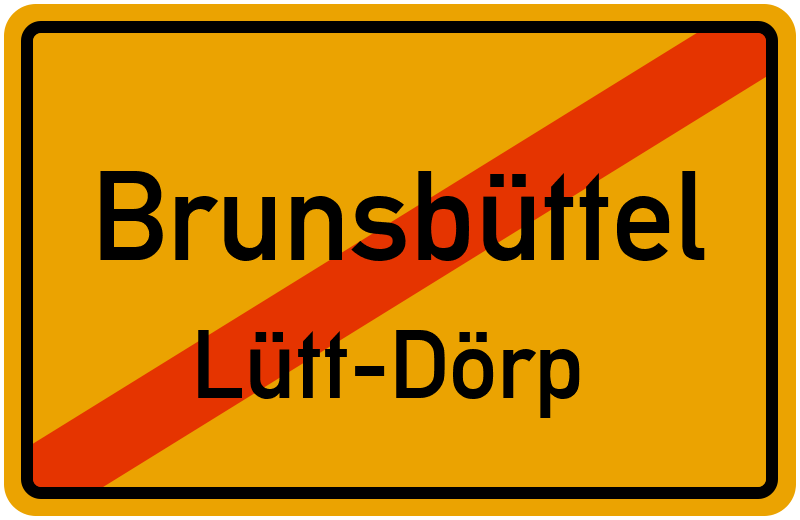 Ortsschild Brunsbüttel