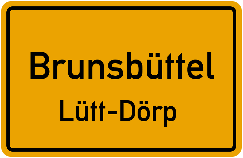 Ortsschild Brunsbüttel