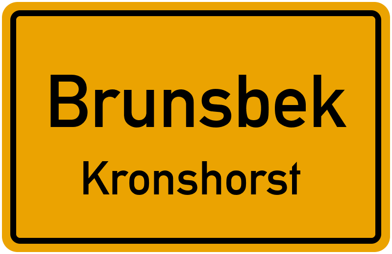 Ortsschild Brunsbek
