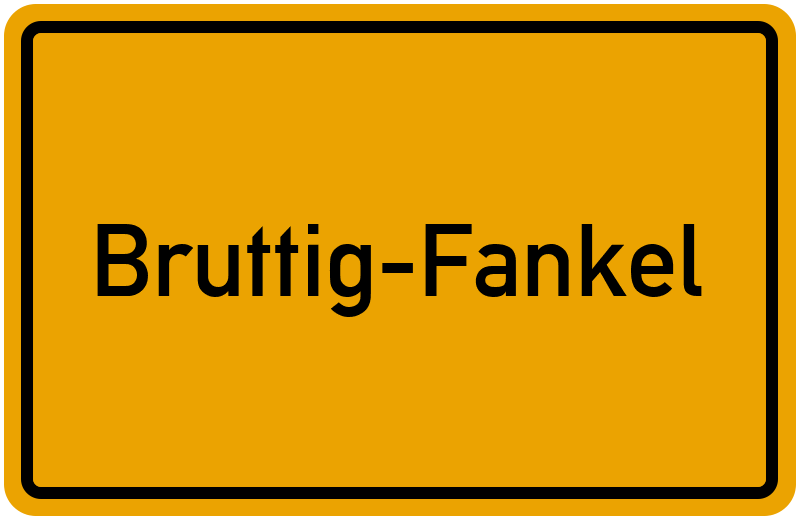 Ortsschild Bruttig-Fankel