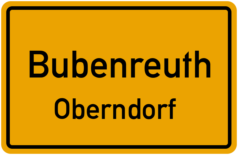 Ortsschild Bubenreuth
