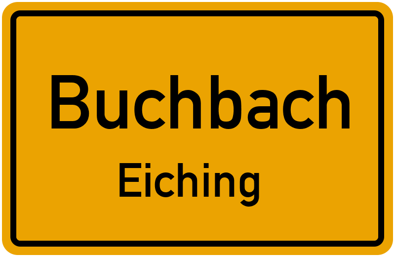 Ortsschild Buchbach