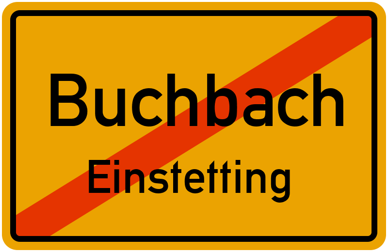 Ortsschild Buchbach