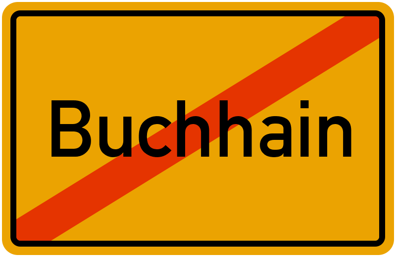 Ortsschild Buchhain