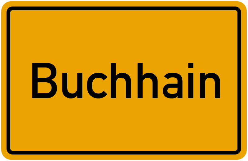 Ortsschild Buchhain