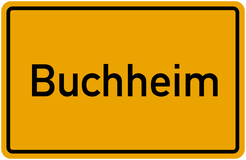 Ortsschild Buchheim