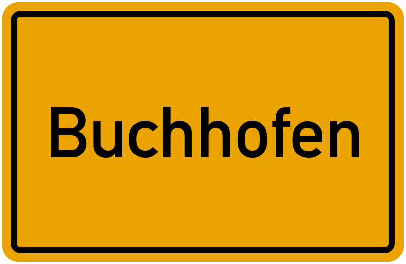 Ortsschild Buchhofen