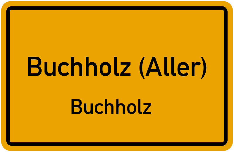 Ortsschild Buchholz (Aller)