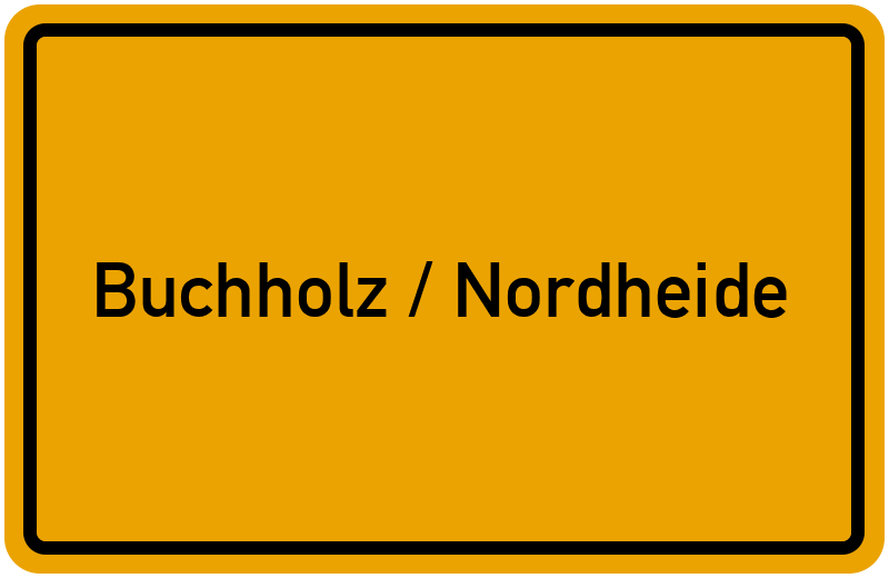 Ortsschild Buchholz / Nordheide