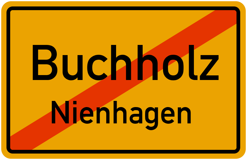 Ortsschild Buchholz