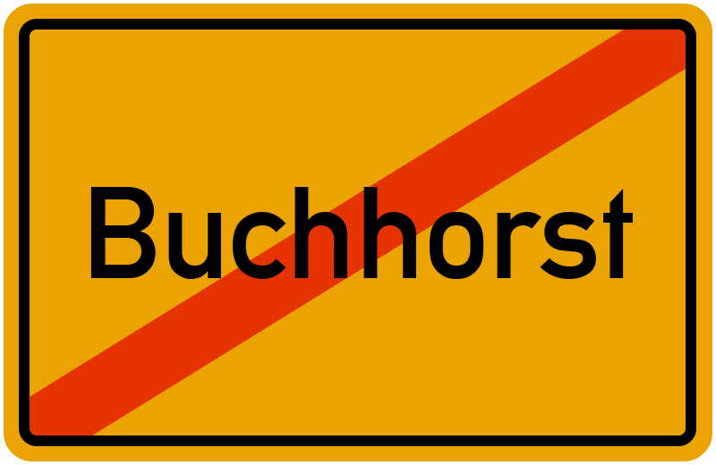 Ortsschild Buchhorst