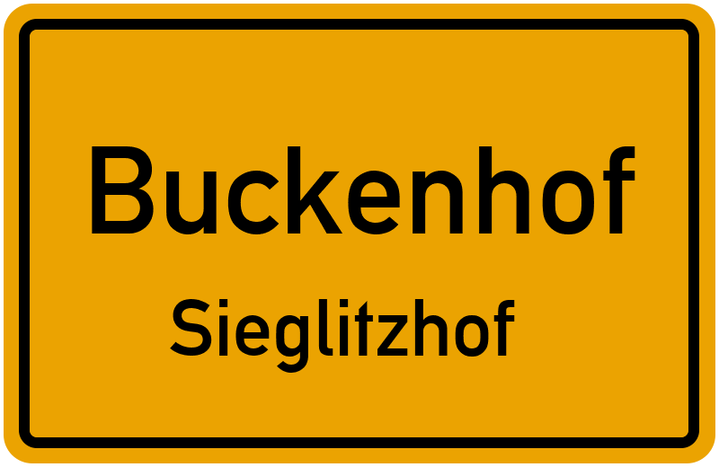 Ortsschild Buckenhof