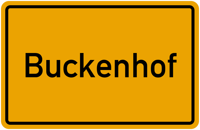 Ortsschild Buckenhof