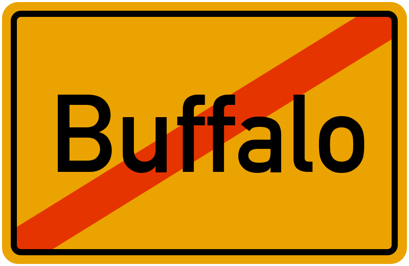Ortsschild Buffalo