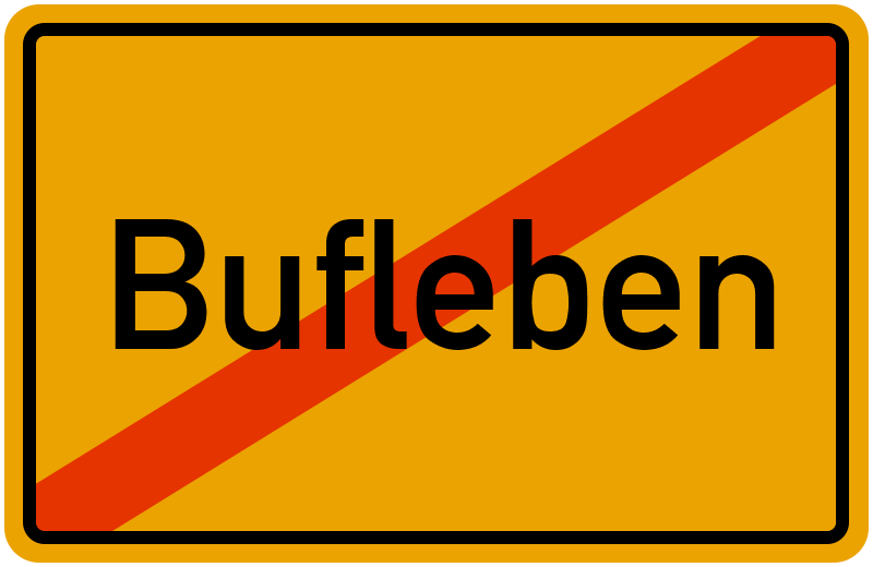 Ortsschild Bufleben