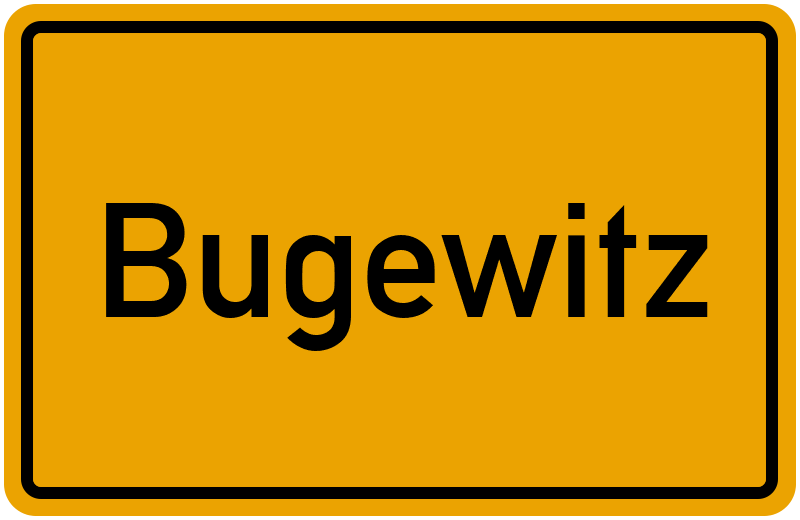 Ortsschild Bugewitz