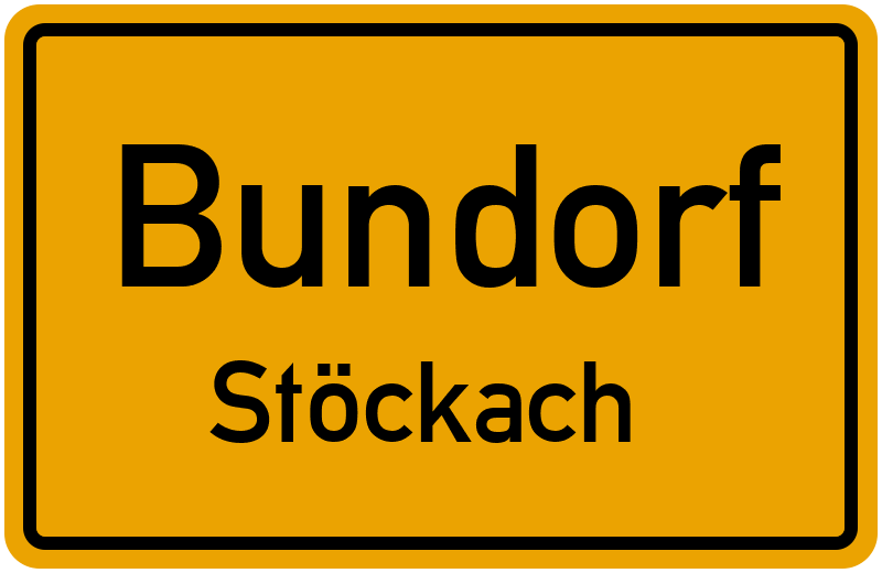 Ortsschild Bundorf