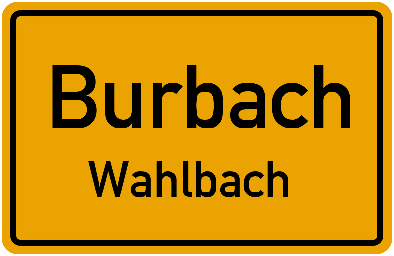 Ortsschild Burbach