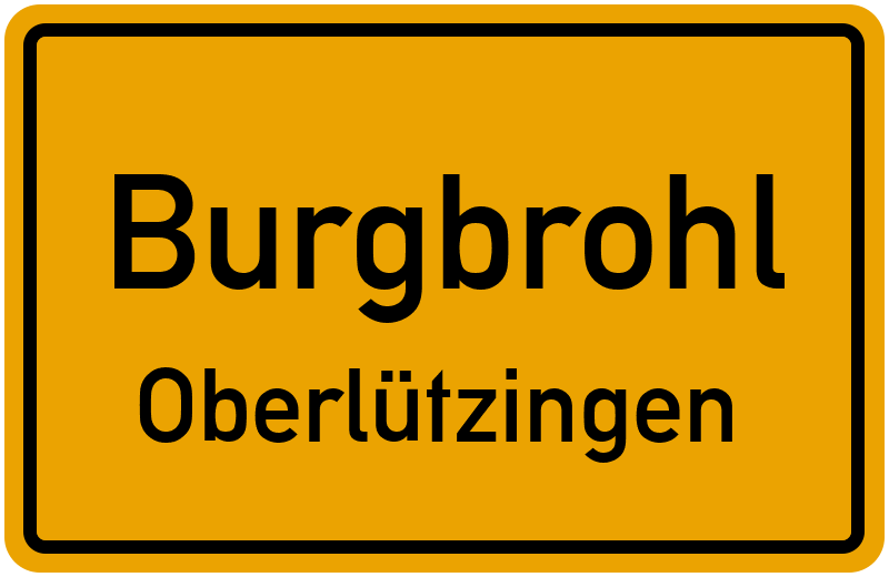 Ortsschild Burgbrohl