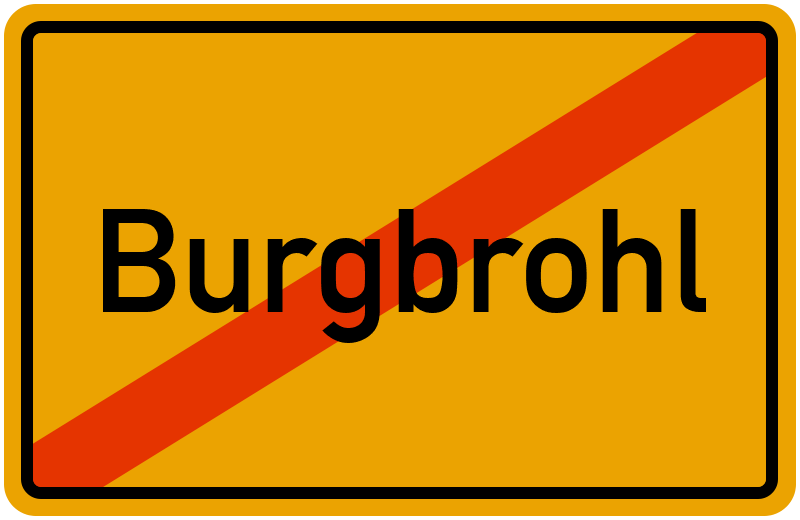 Ortsschild Burgbrohl
