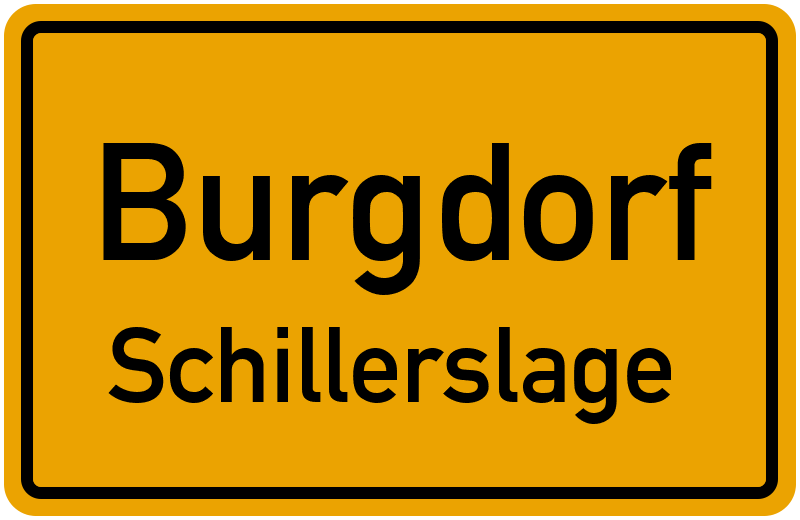 Ortsschild Burgdorf