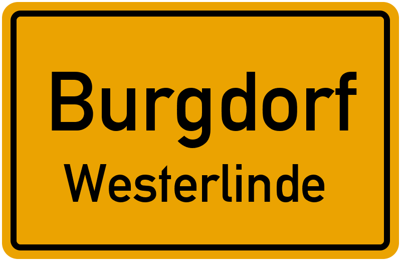Ortsschild Burgdorf
