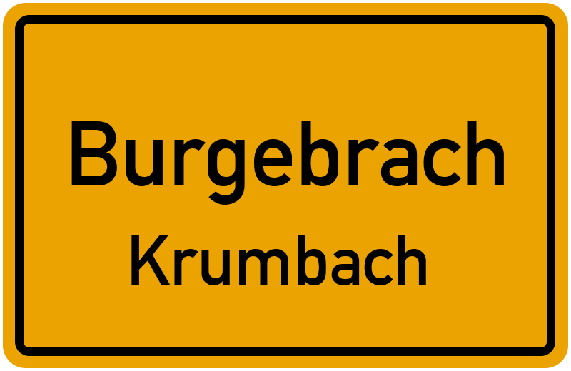 Ortsschild Burgebrach