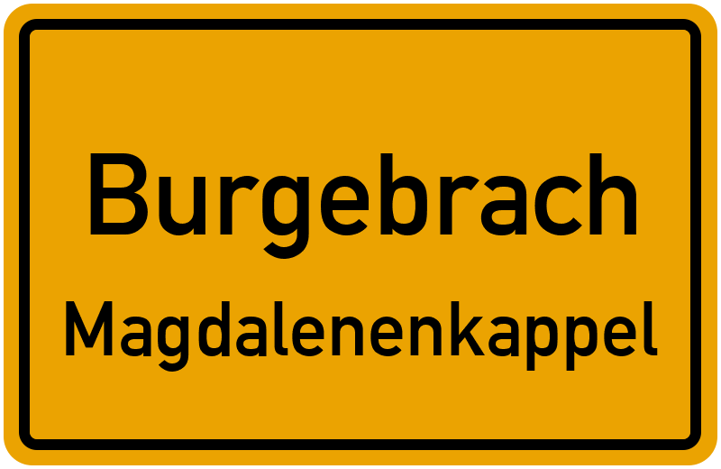 Ortsschild Burgebrach