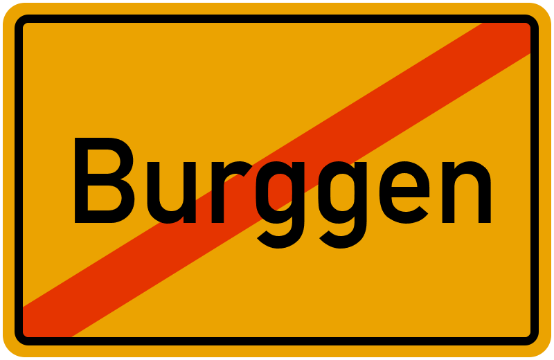 Ortsschild Burggen