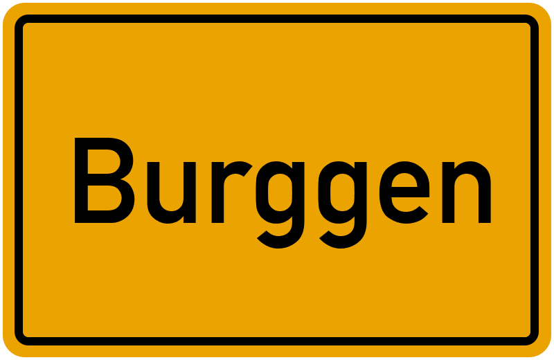 Ortsschild Burggen