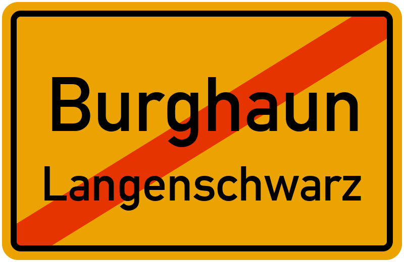 Ortsschild Burghaun