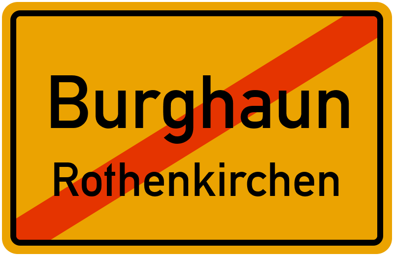 Ortsschild Burghaun