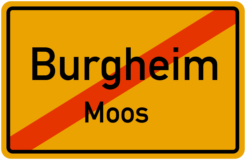Ortsschild Burgheim