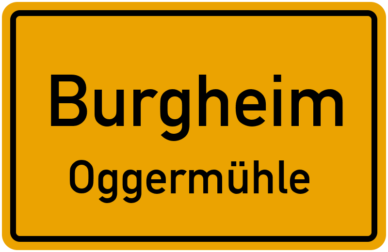 Ortsschild Burgheim