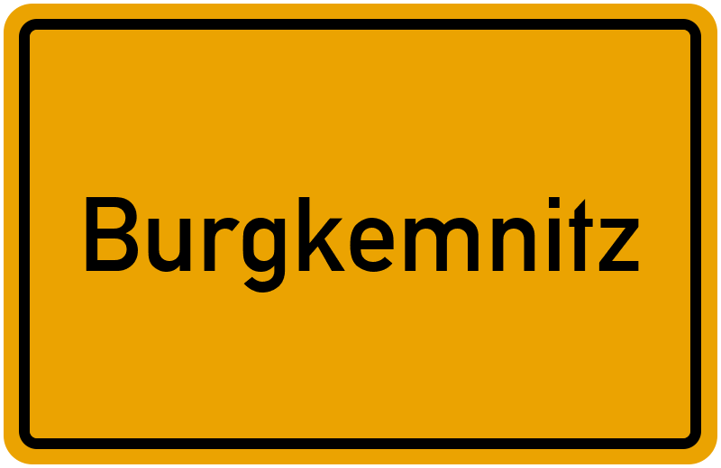 Ortsschild Burgkemnitz