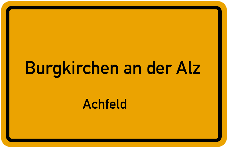 Ortsschild Burgkirchen an der Alz