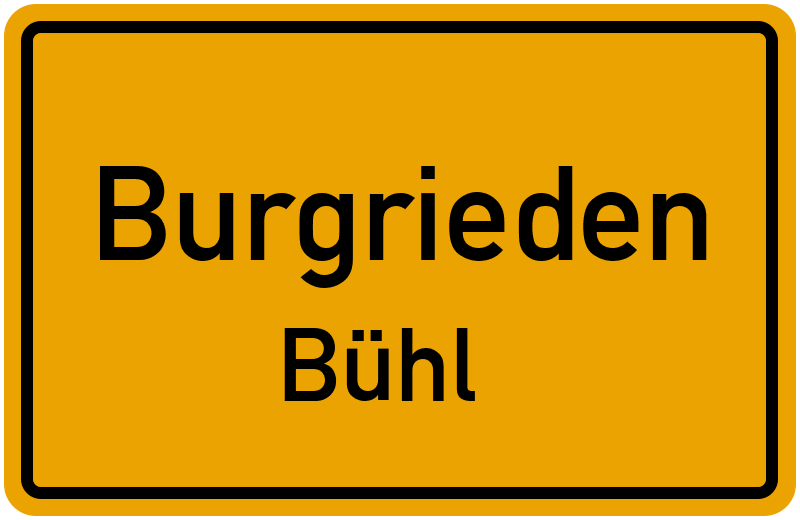 Ortsschild Burgrieden