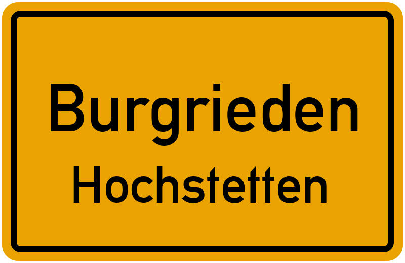 Ortsschild Burgrieden