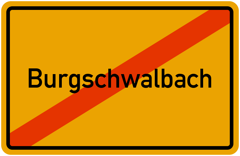 Ortsschild Burgschwalbach