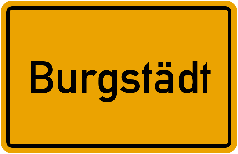 Ortsschild Burgstädt