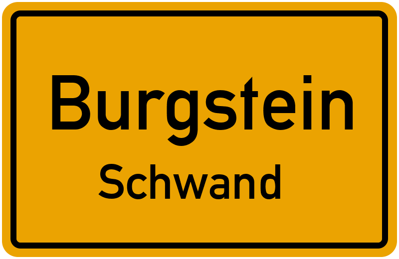 Ortsschild Burgstein