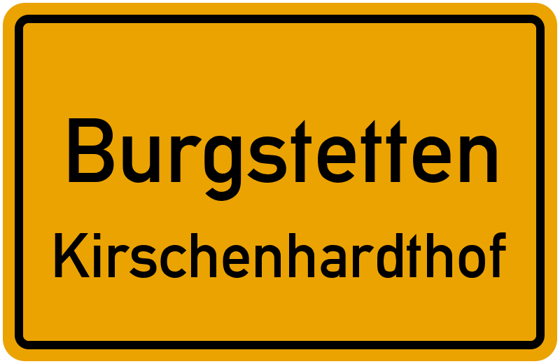 Ortsschild Burgstetten