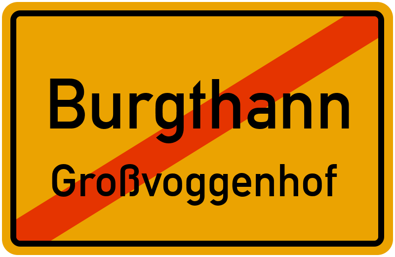 Ortsschild Burgthann