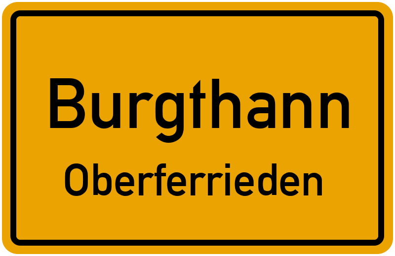 Ortsschild Burgthann